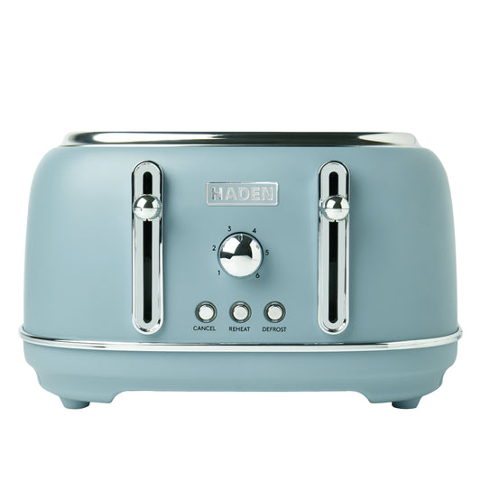 Haden Highclere Poole Blue 4 Slice Toaster Toasters Haden