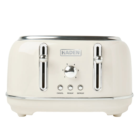 Haden Highclere Cream 4 Slice Toaster Toasters Haden
