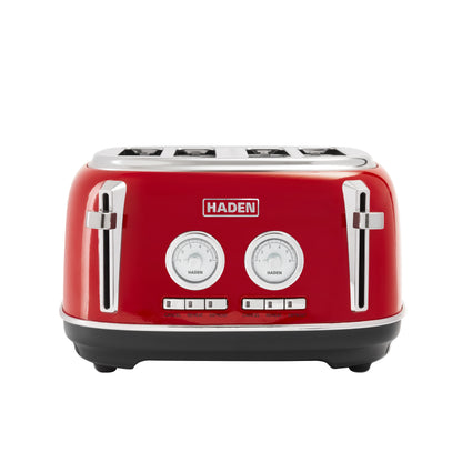 Haden Jersey Red 4 Slice Toaster