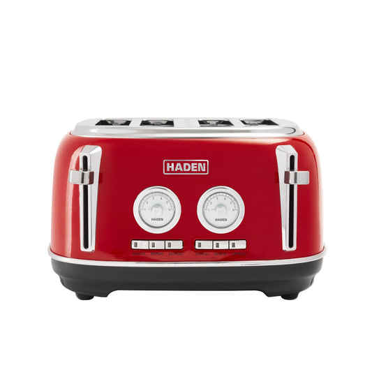 Haden Jersey Red 4 Slice Toaster