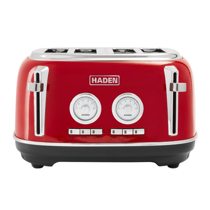Haden Jersey 4 Slice Toaster – Red Toasters Haden