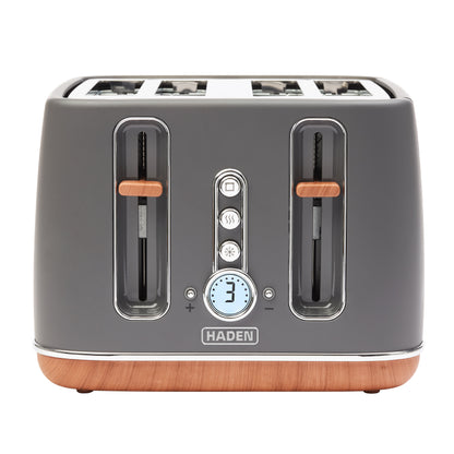 Haden Dorchester Grey 4 Slice Toaster Toasters Haden