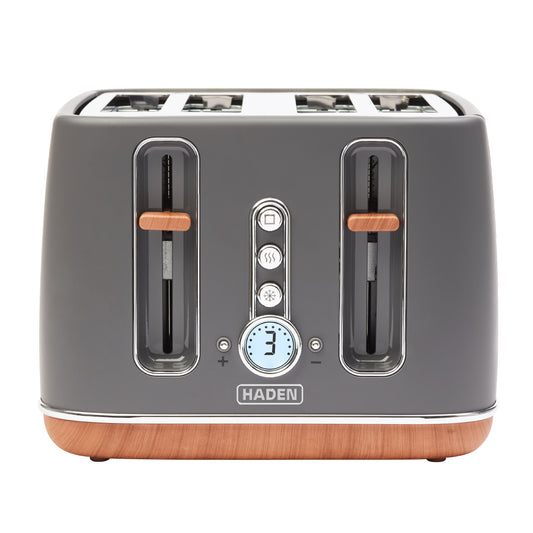 Haden Dorchester Grey 4 Slice Toaster Toasters Haden
