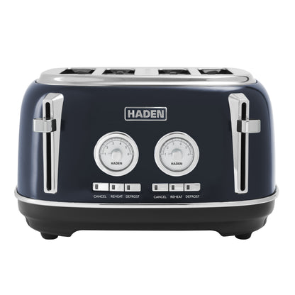 Haden Jersey Steel Blue 4 Slice Toaster Toasters Haden