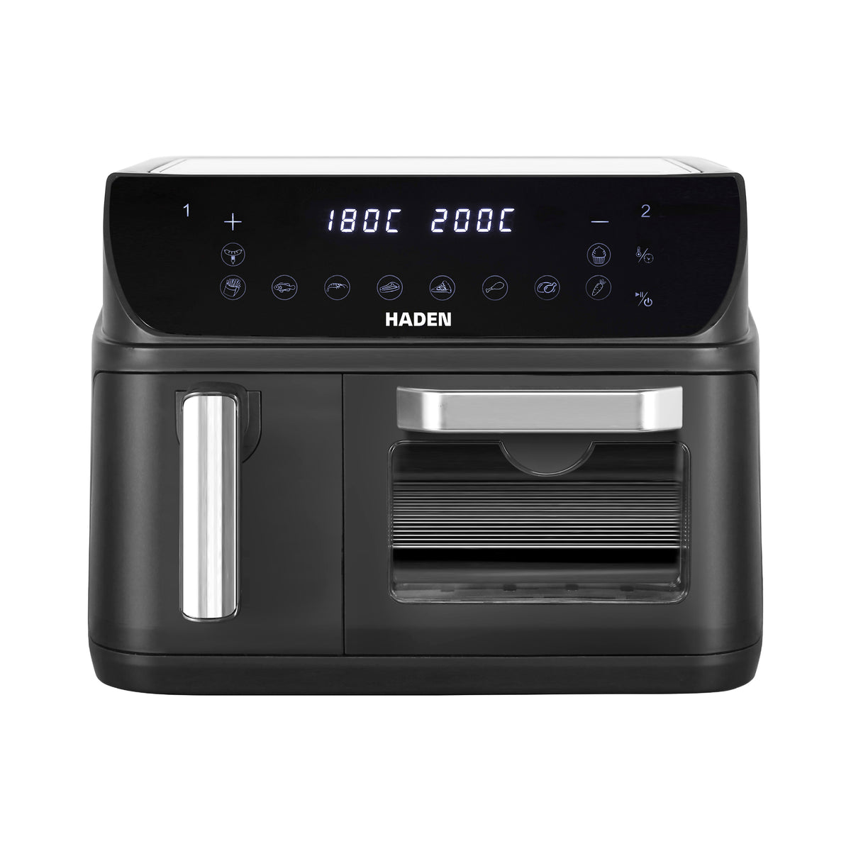 Haden 12L Dual Zone Air Fryer – Black Air Fryers Haden