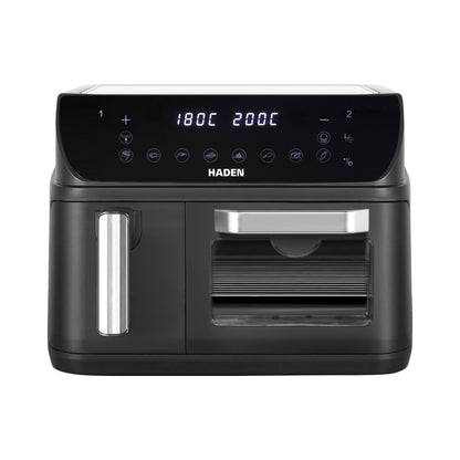 Haden 12L Dual Zone Air Fryer – Black Air Fryers Haden