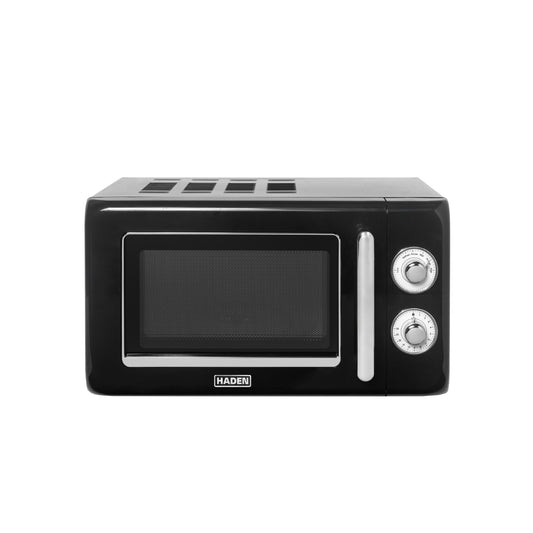 Haden 17L Retro Microwave – Black Microwave Ovens Haden