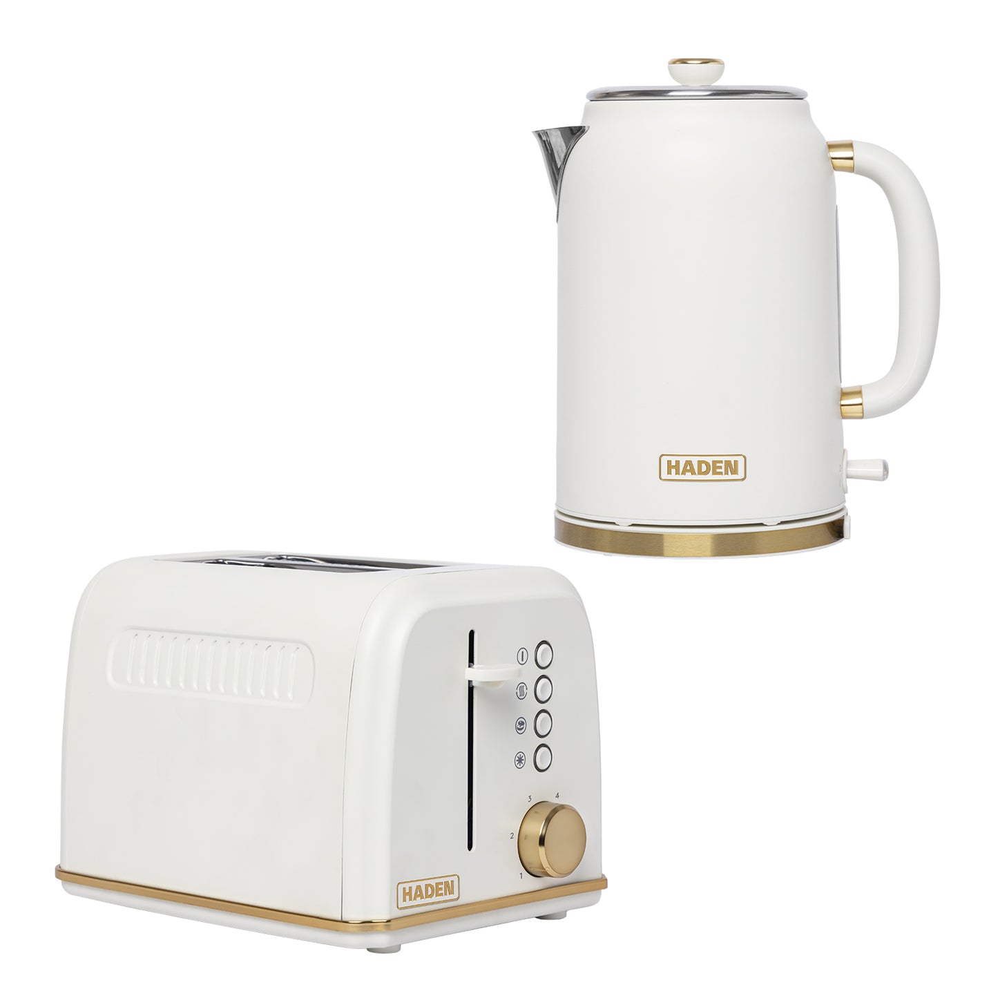 Haden Banbury Kettle and 2 Slice Toaster Bundle – Sour Cream