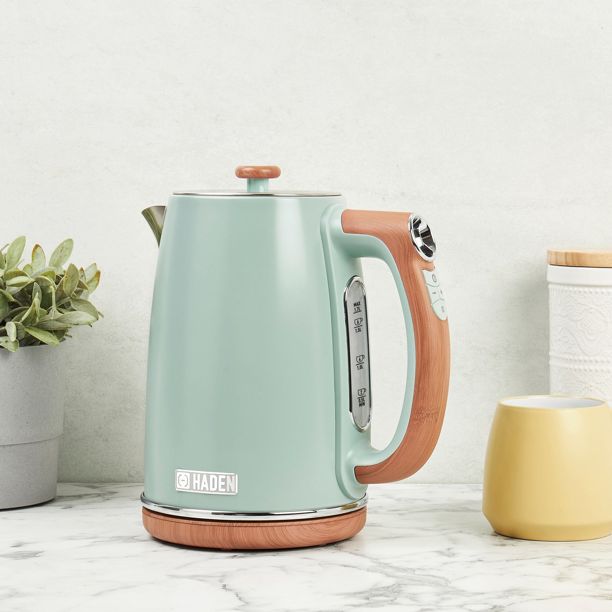 Haden Dorchester Sage Green Digital Variable Temperature Kettle Electric Kettles Haden