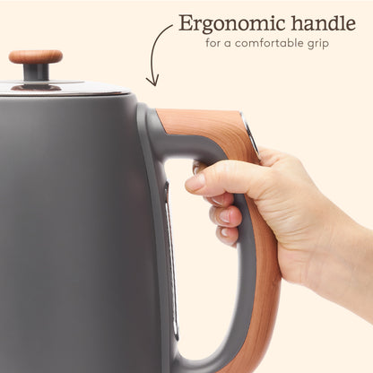 Haden Dorchester Grey Digital Variable Temperature Kettle Electric Kettles Haden