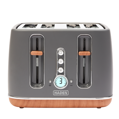 Haden Dorchester Grey 4 Slice Toaster Toasters Haden
