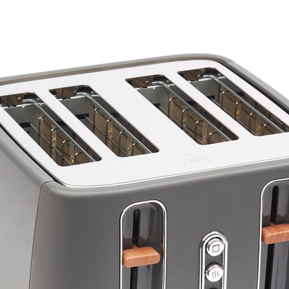 Haden Dorchester Grey 4 Slice Toaster Toasters Haden