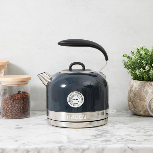 Haden Jersey Steel Blue Kettle Electric Kettles Haden
