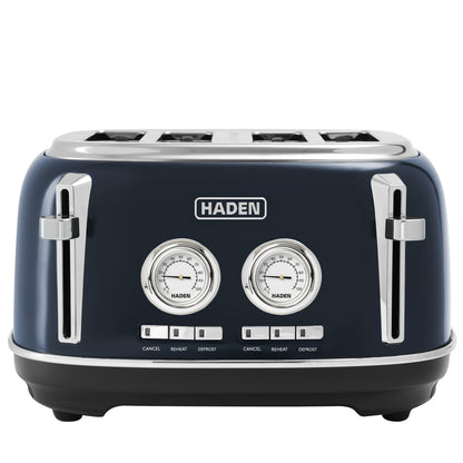 Haden Jersey Steel Blue 4 Slice Toaster Toasters Haden