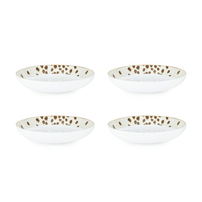 Poodle & Blonde 4pc Totenham Dalmatian Pasta Bowls Dining Sabichi Homewares Ltd