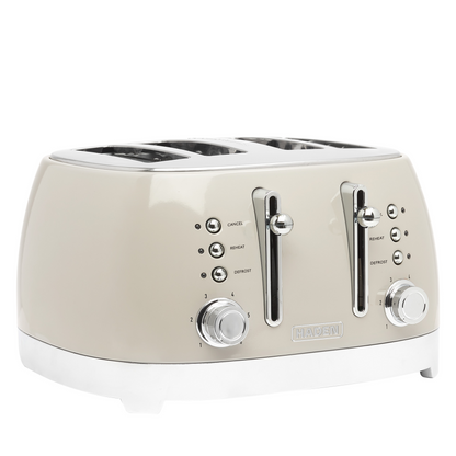 Haden Bristol Putty 4 Slice Toaster Kitchen Haden