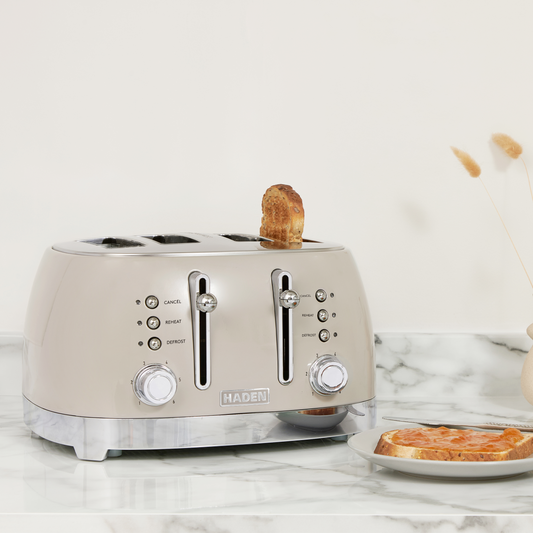 Haden Bristol Putty 4 Slice Toaster Kitchen Haden