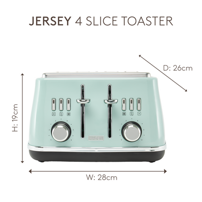 Haden Cotswold 4 Slice Sage Toaster Toasters Haden
