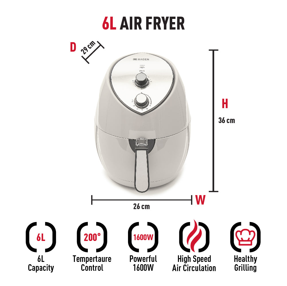 Haden 6L Putty Air Fryer