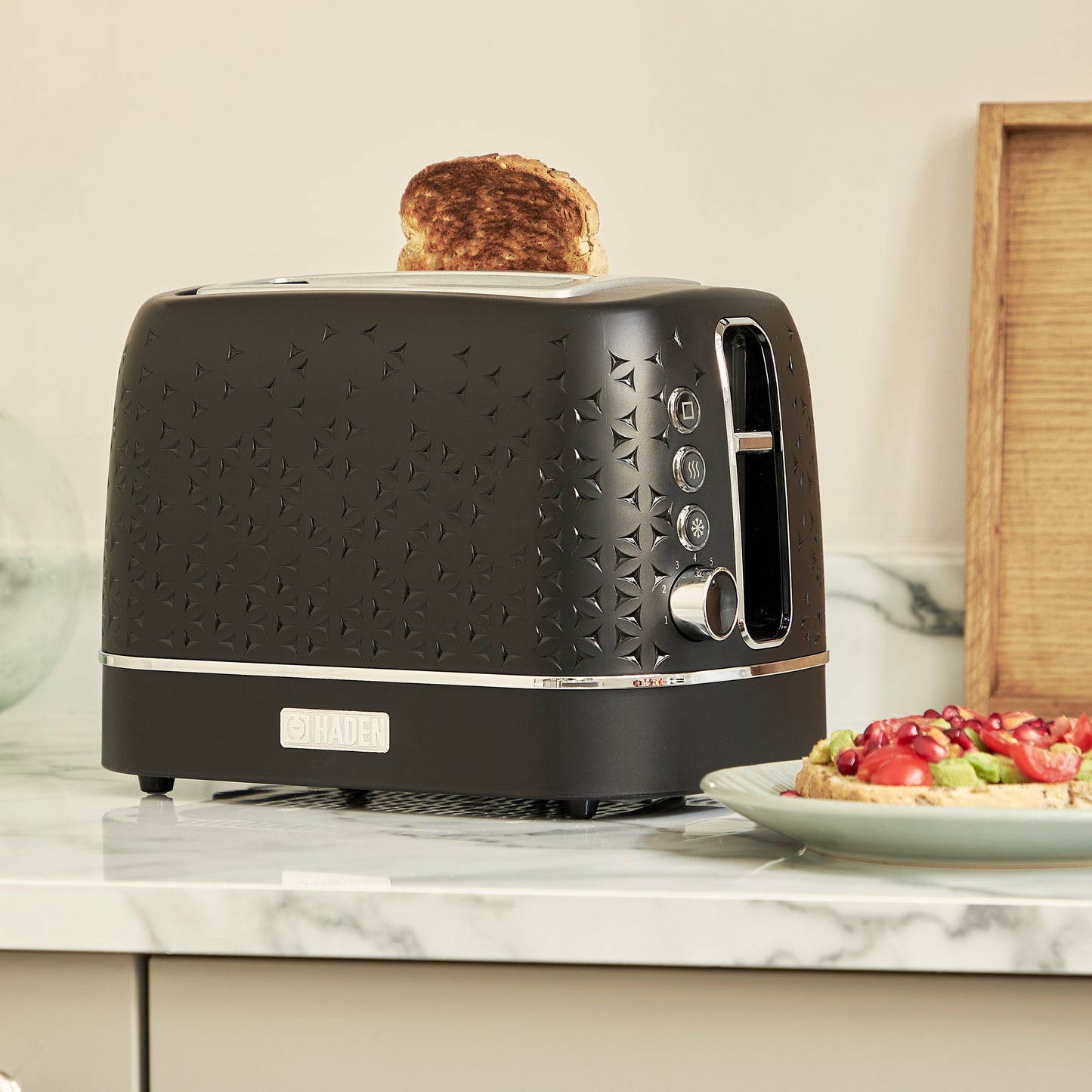 Haden Starbeck Black 2 Slice Toaster Toasters Haden