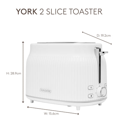 Haden York 2 Slice Toaster White Toasters Haden