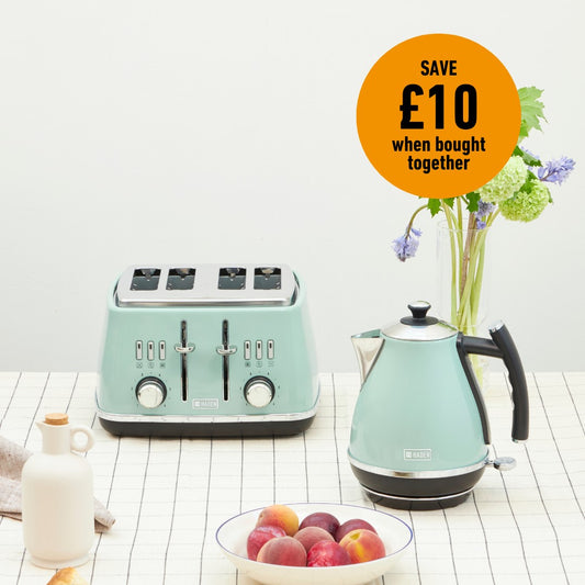 Haden Cotswold Bundle Kettle + Toaster – Sage Haden