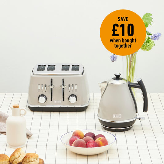 Haden Cotswold Bundle Kettle + Toaster – Putty Haden