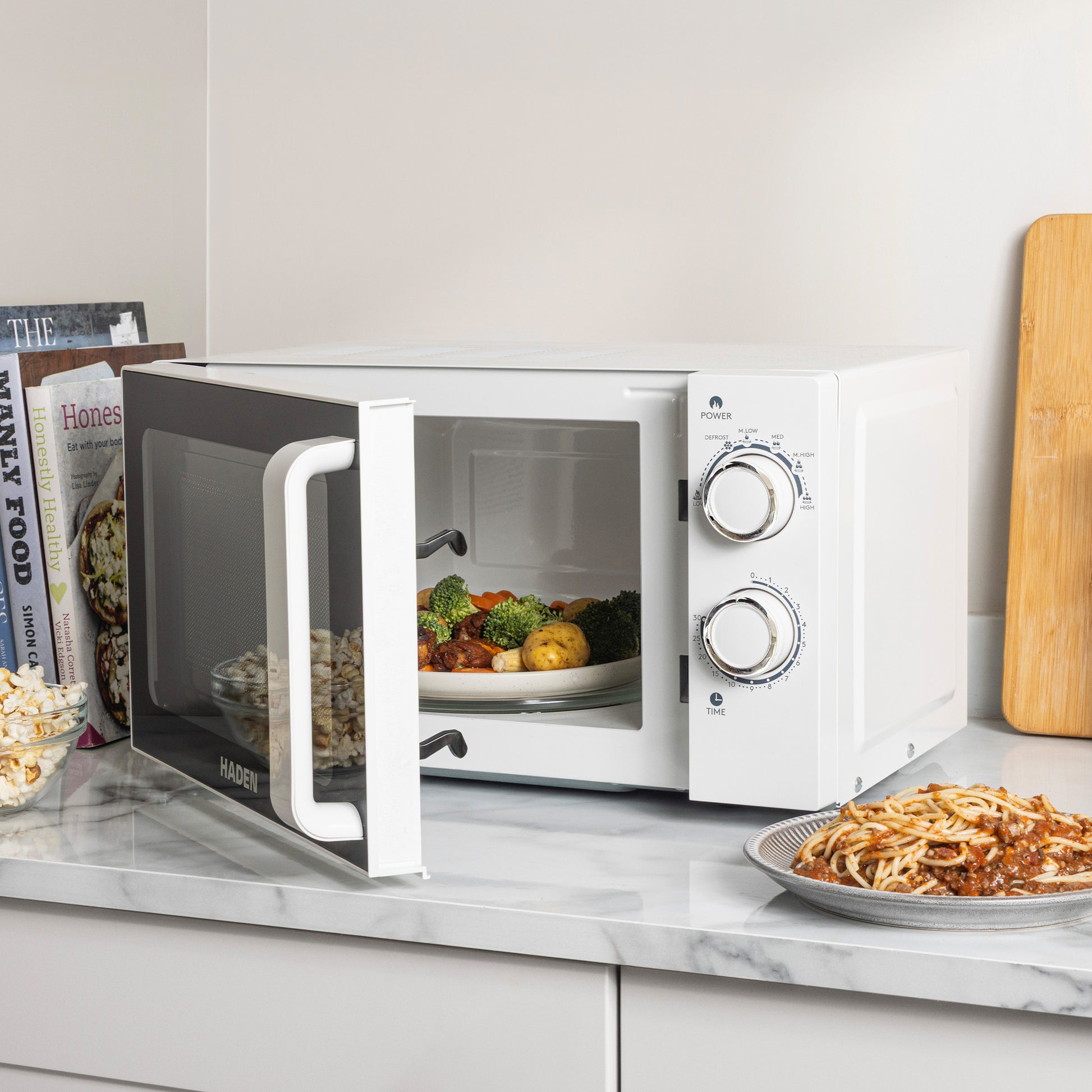 Haden 20L 800W White Microwave Microwave Ovens Haden