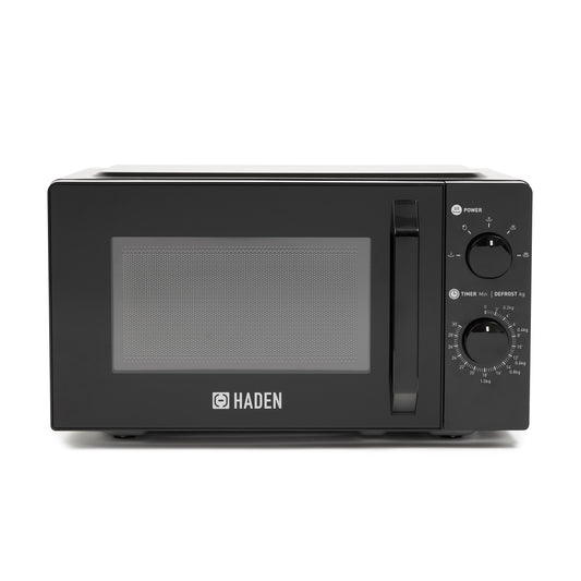 Haden 17L Manual 700W Microwave with Glass Door Black