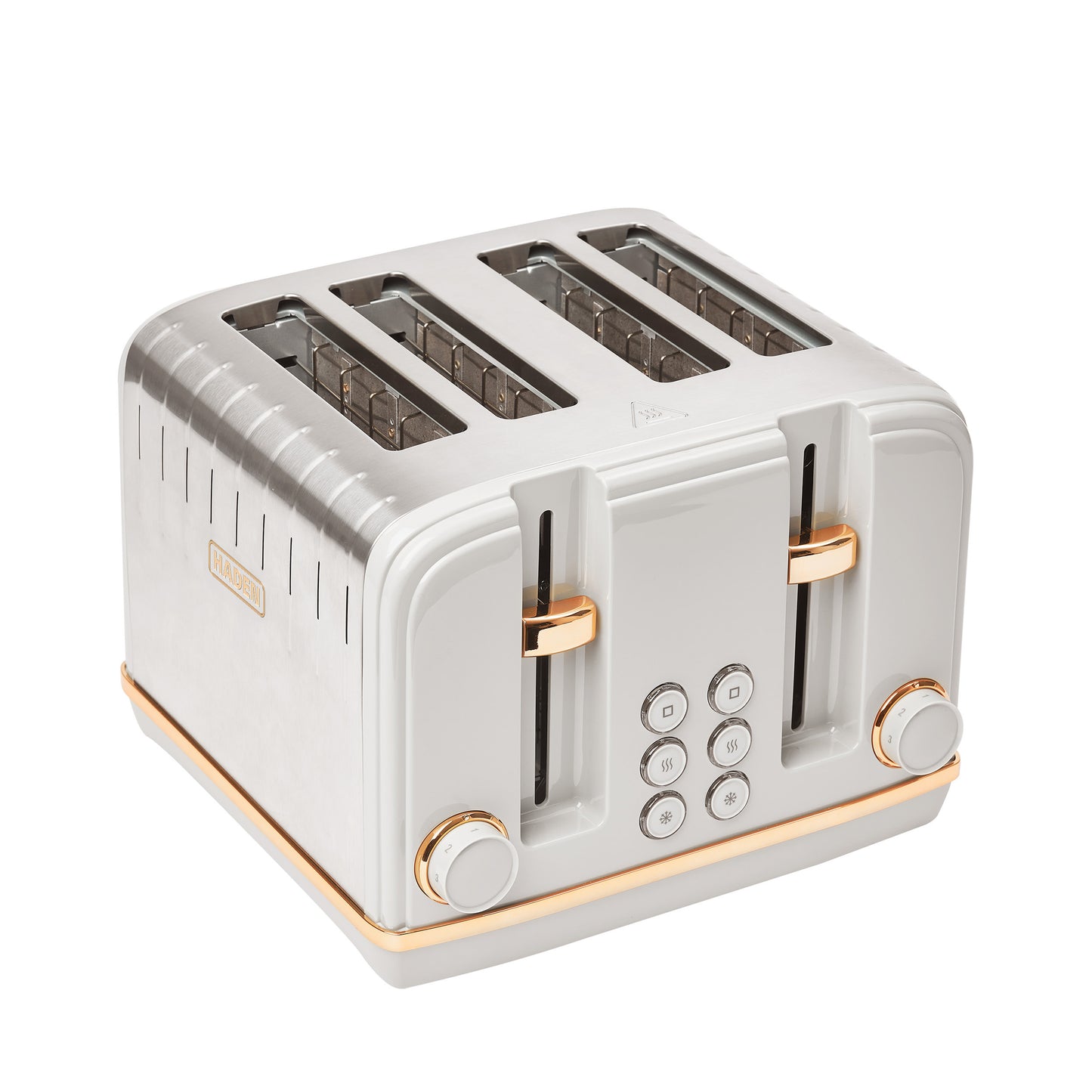 Haden Salcombe Grey & Copper 4 Slice Toaster
