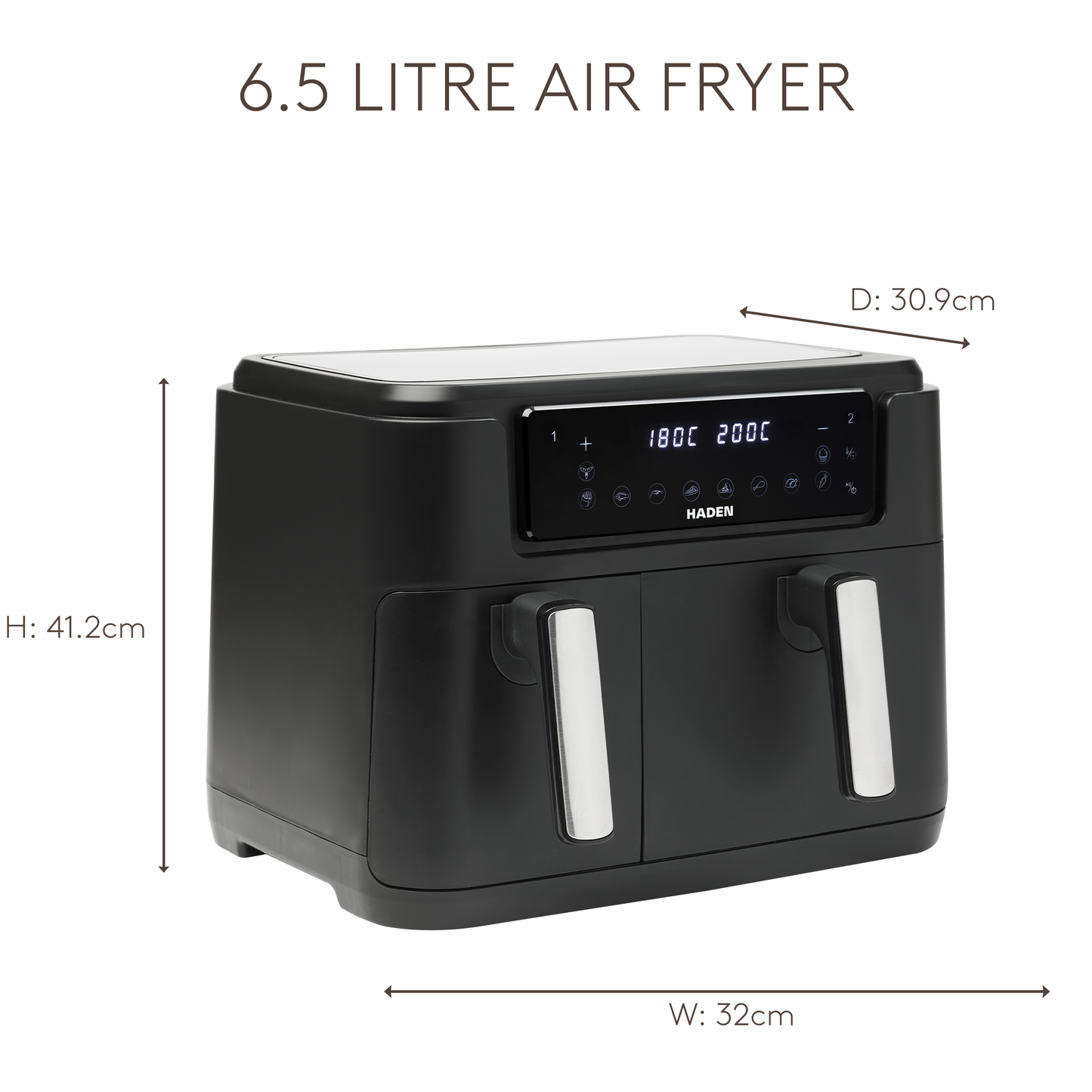 Haden 9.5L Dual Air Fryer Haden
