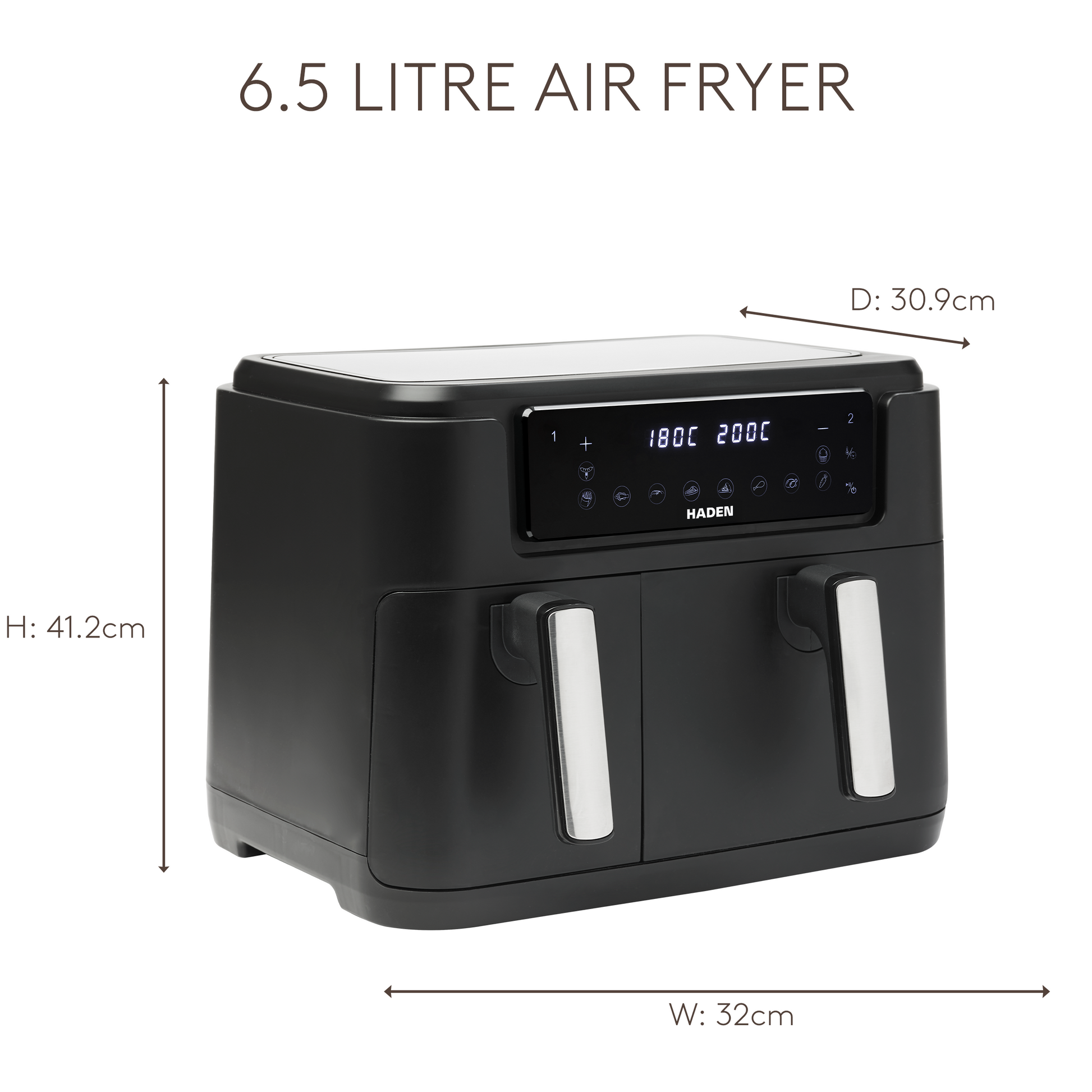 Haden 9.5L Dual Air Fryer Haden