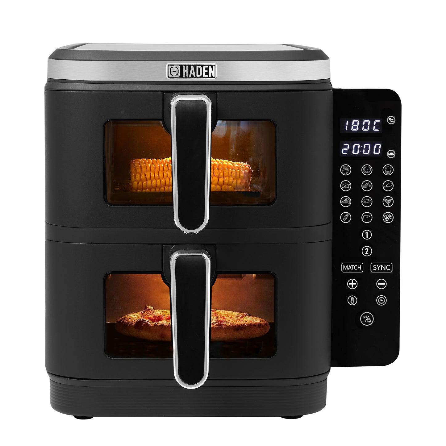 Haden 11L Double Stack Air Fryer With Window Air Fryers Haden