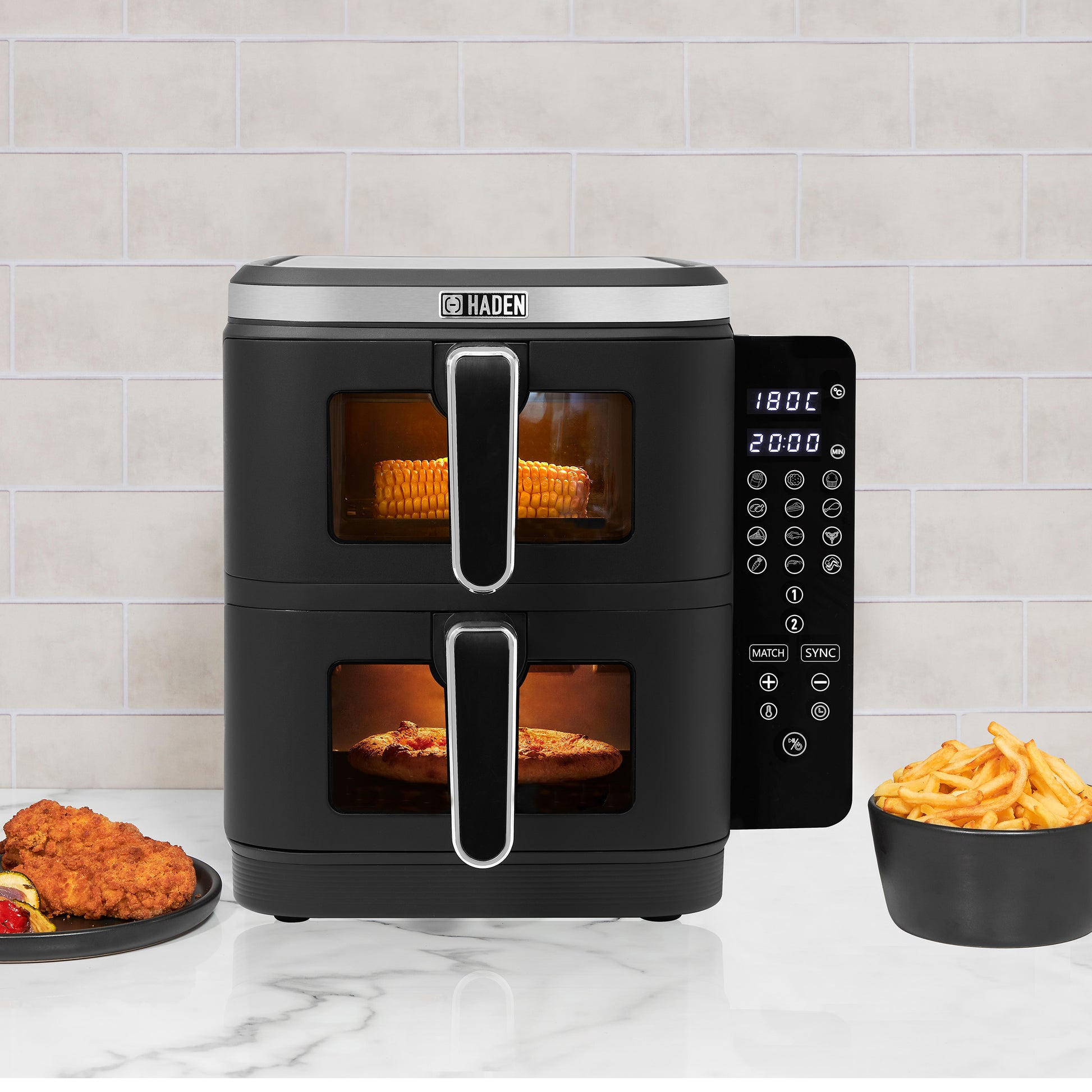 Haden 11L Double Stack Air Fryer With Window Air Fryers Haden