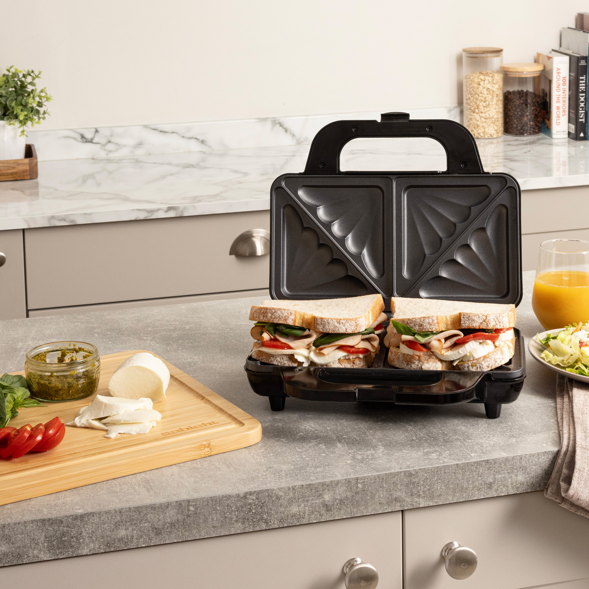 Haden Deep Fill Sandwich Maker Black Sandwich Maker Haden