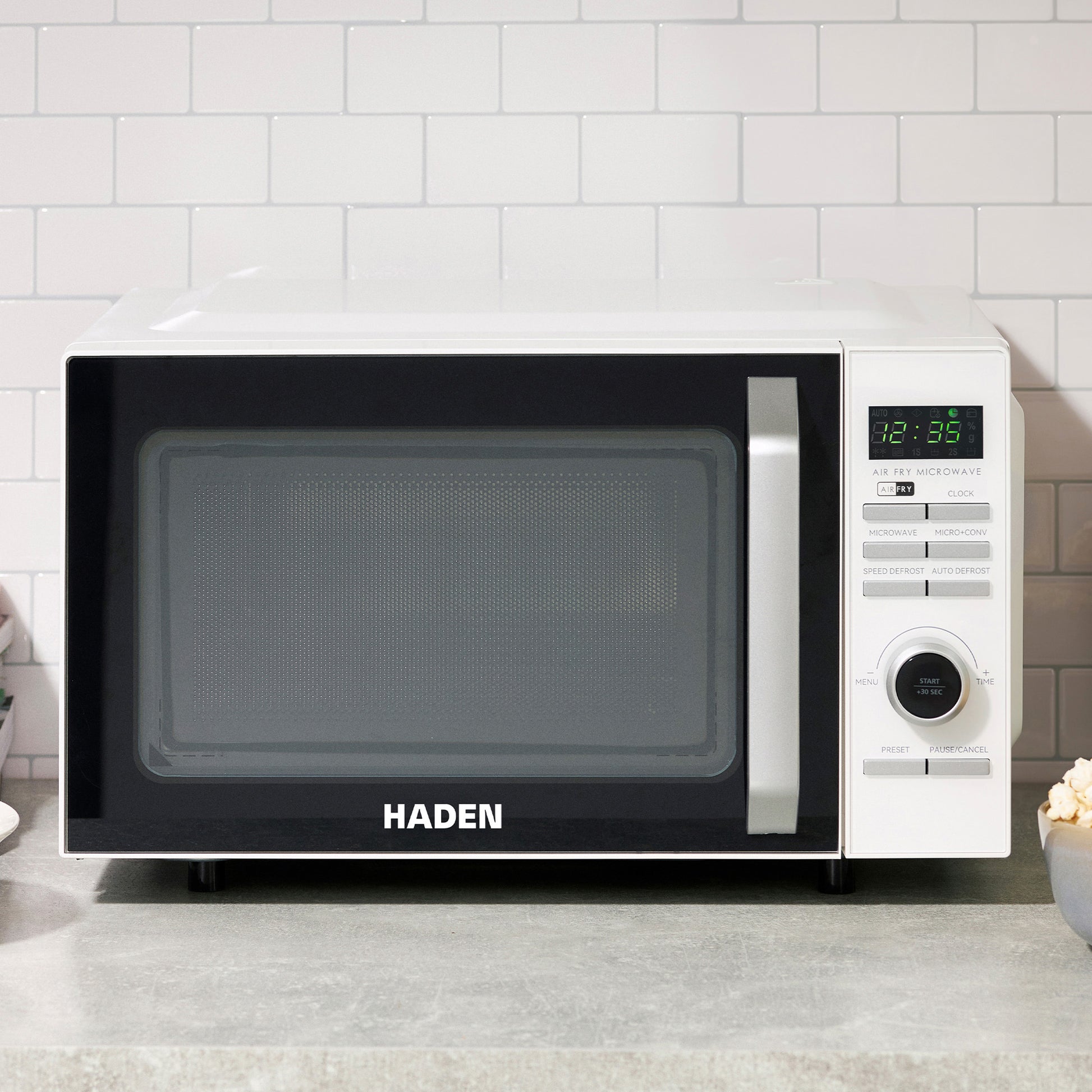 Haden 20L White Air Fryer Microwave Microwave Ovens Haden