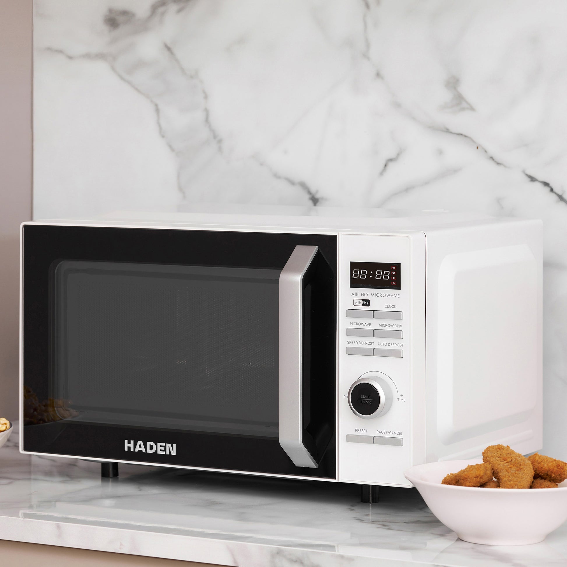 Haden 20L White Air Fryer Microwave Microwave Ovens Haden