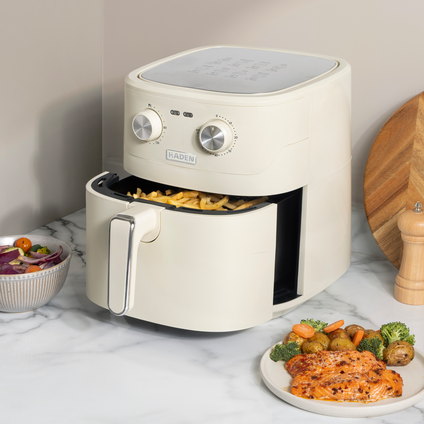 Haden 6.5L Air Fryer Cream Air Fryers Haden