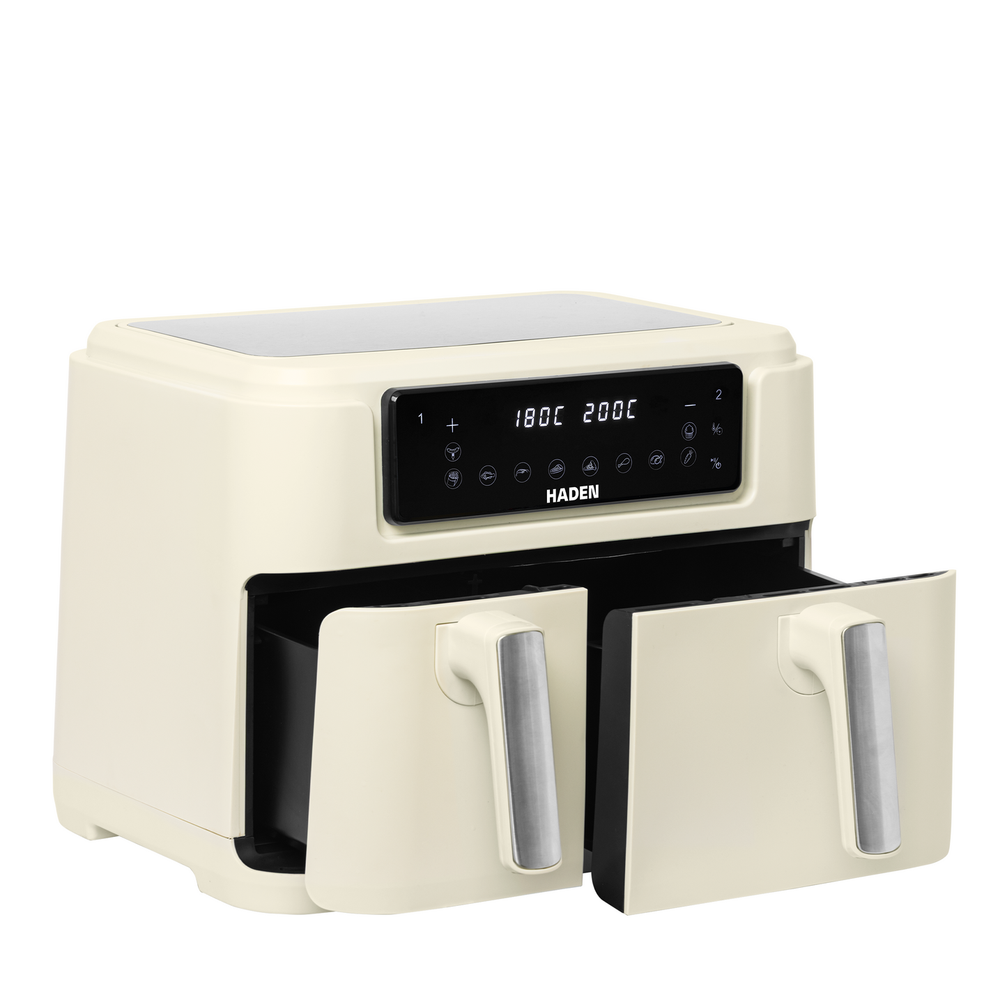 Haden 9.5L Dual Basket Air Fryer Cream Haden