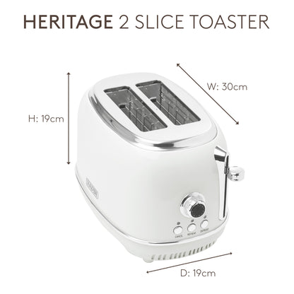 Haden Heritage 2-Slice Ivory Toaster Toasters Haden