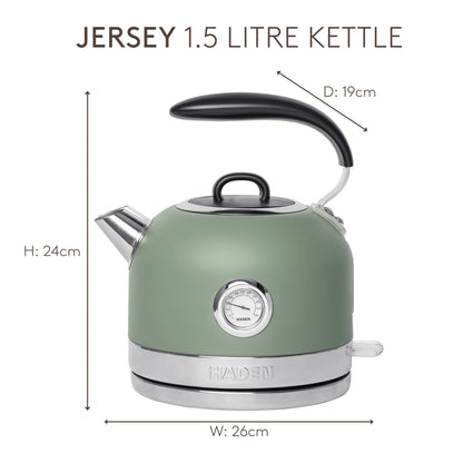 Haden Jersey 1.5L Kettle Cedar Green Electric Kettles Haden