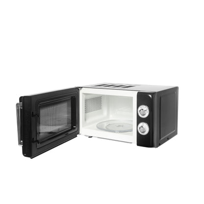 Haden 17L Retro Microwave in Black Microwave Ovens Haden