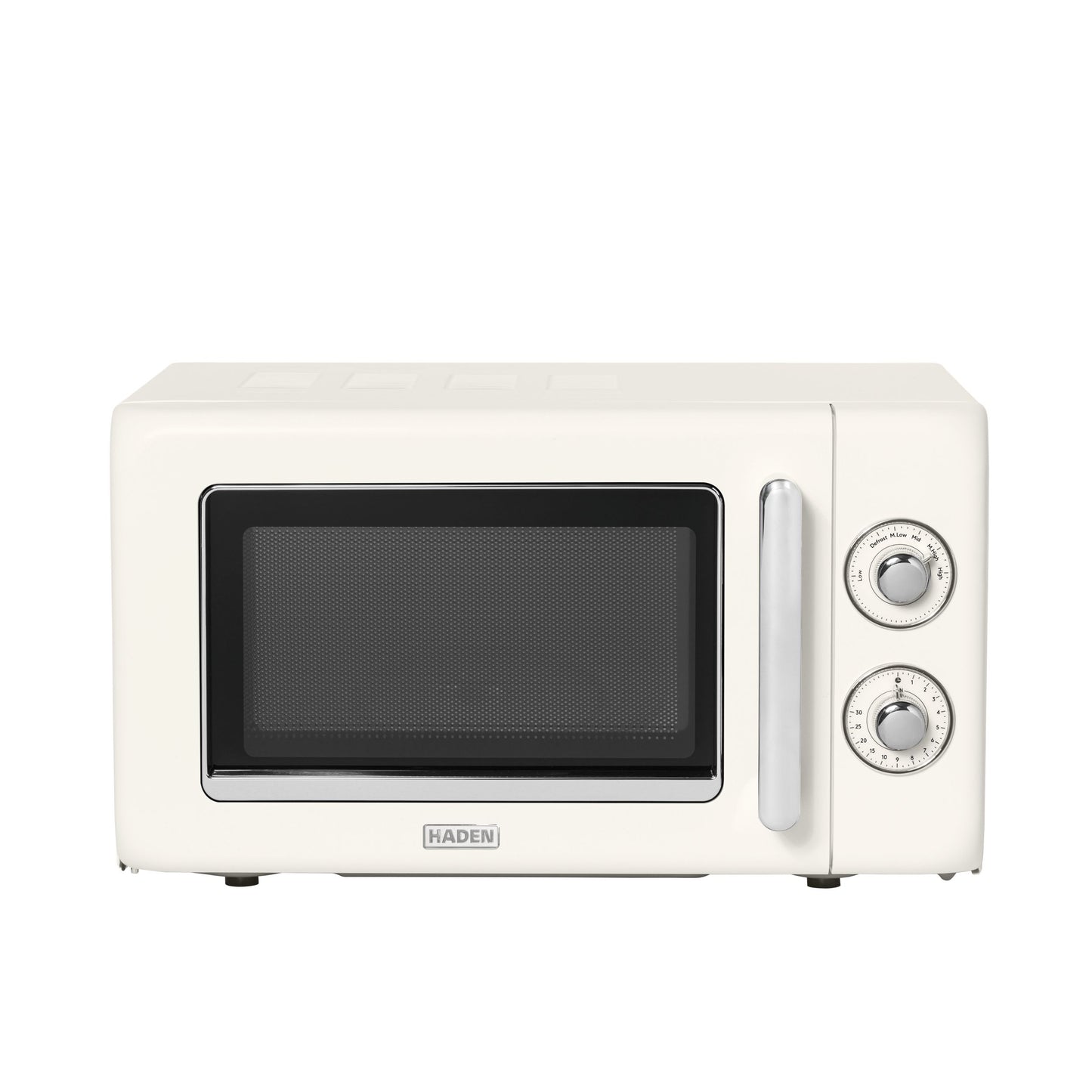 Haden 17L Retro Microwave in Cream Microwave Ovens Haden