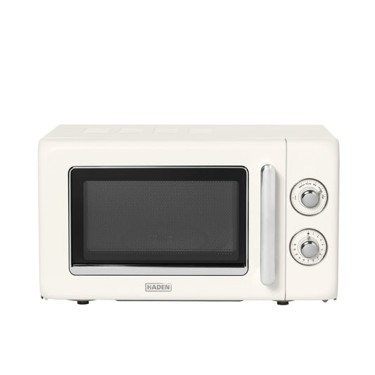 Haden 17L Retro Microwave in Cream Microwave Ovens Haden
