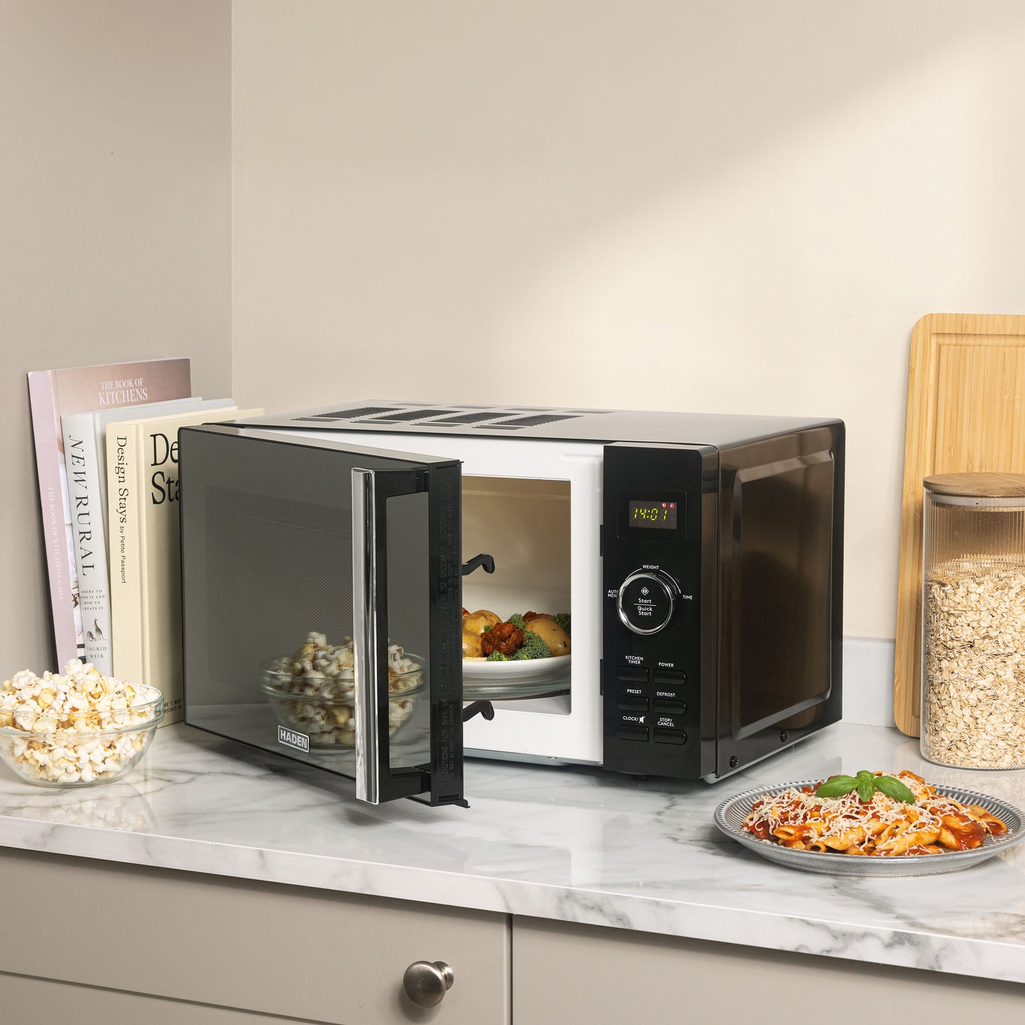 Haden 20L Digital Microwave in Black Microwave Ovens Haden