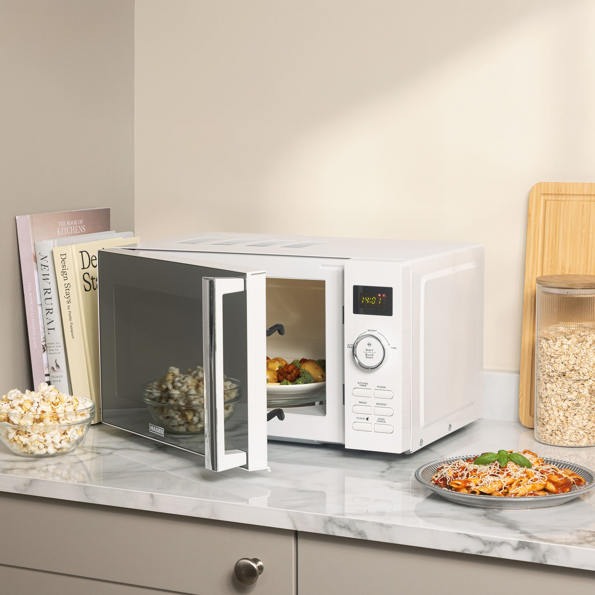 Haden 20L Digital Microwave in White Microwave Ovens Haden