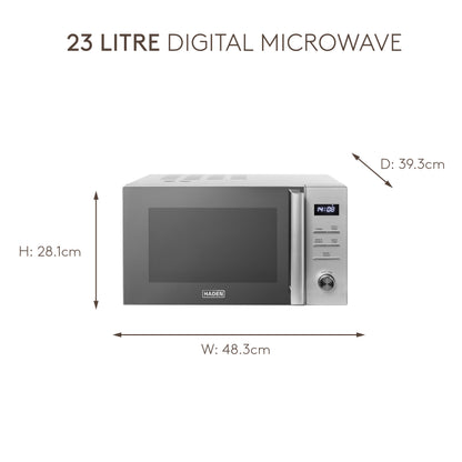 Haden 23L 900W Digital Stainless Steel Microwave Ovens Haden