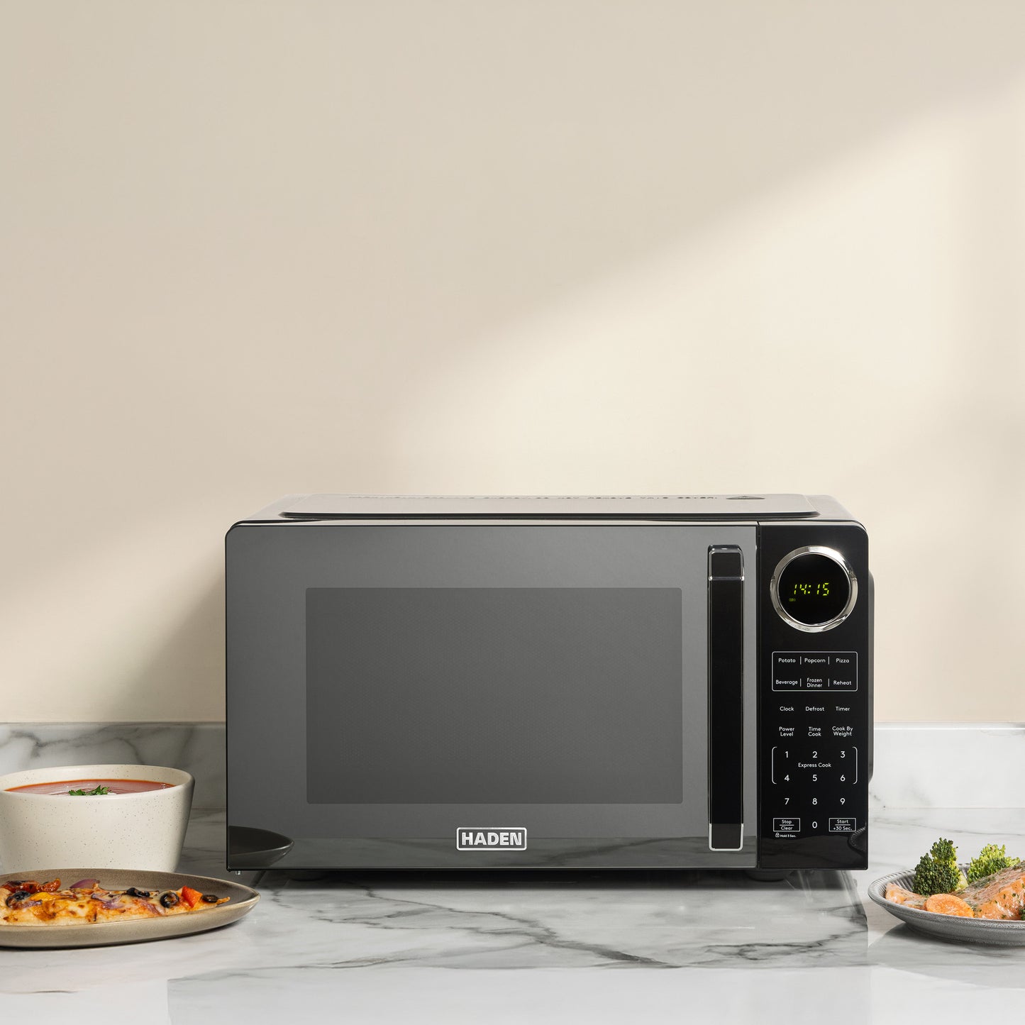 Haden 23L Touch Control Microwave in Black Microwave Ovens Haden