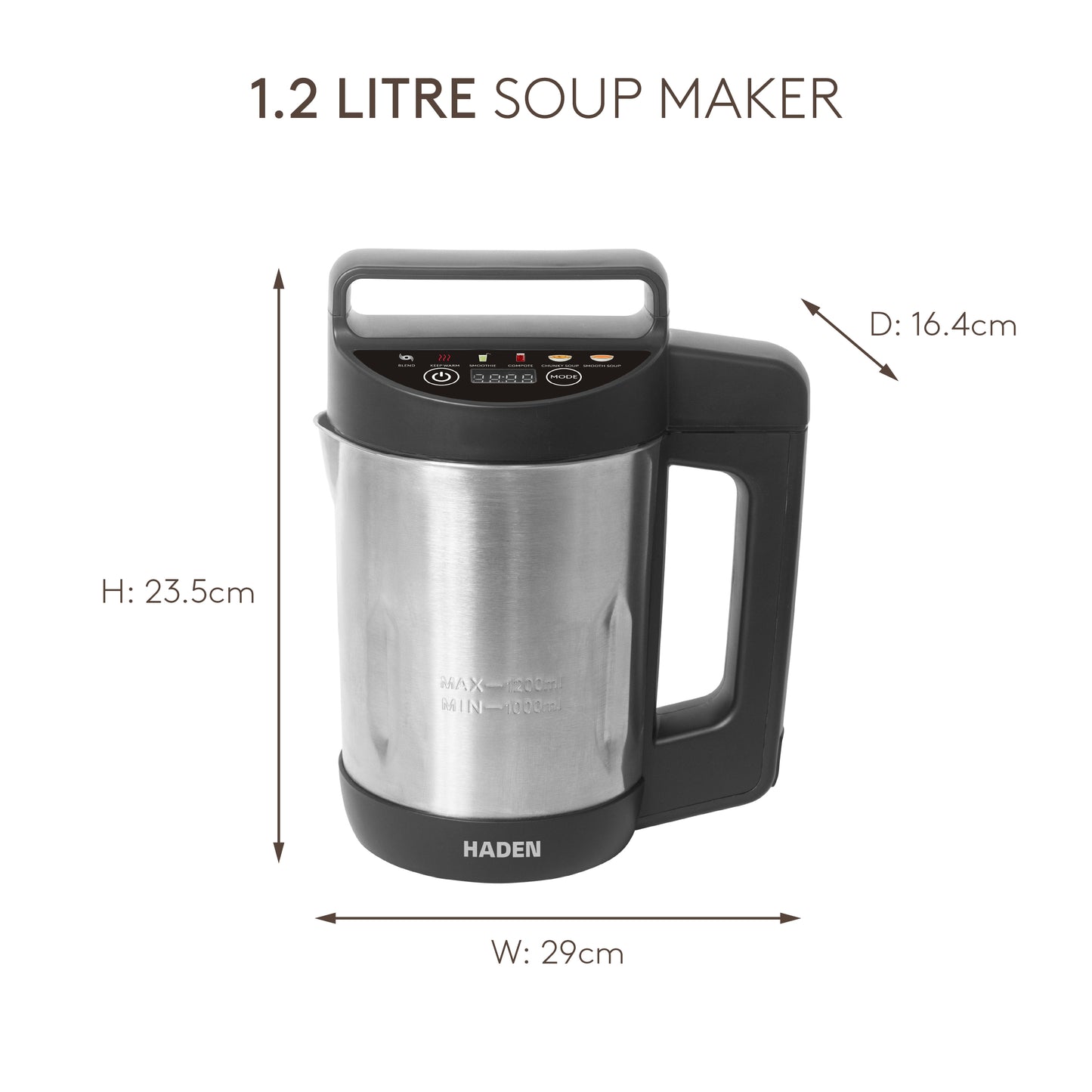 Haden 1.2L Soup Maker Soup Maker Haden