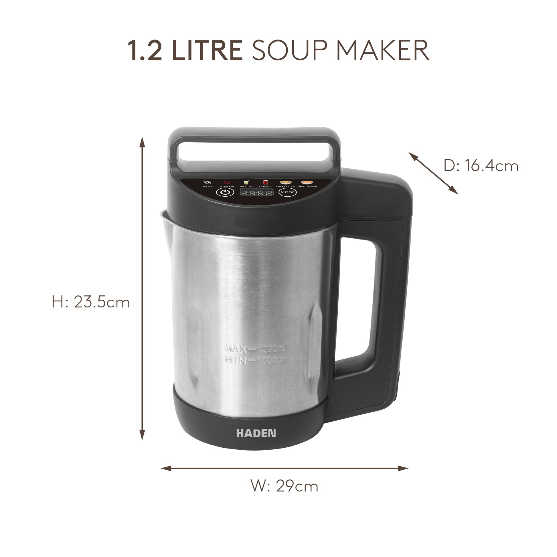 Haden 1.2L Soup Maker Soup Maker Haden